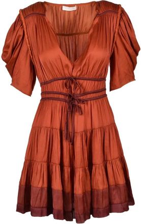 Ulla Johnson Womens Brown Polyester Dress