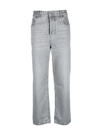 Marella Light Grey Straight Jeans