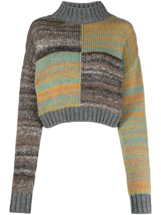 D'Estr&euml;e Paris Damien m&eacute;lange-knit jumper - Grey