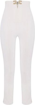 Elisabetta Franchi Mujer, Pantalones, Blanco, Talla: L