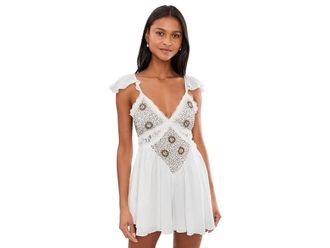 Free People Enchanted Rompers Womens Dress Ivory Combo : LG (Womens 12-14), Cotton