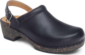 Aetrex Womens Beckie Cork Clog In Black