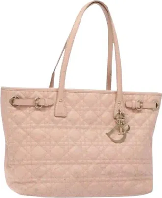 Dior Chanel Pink Leather Tote