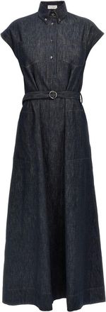 Brunello Cucinelli denim dress - Blue