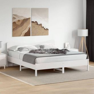 vidaXL Estructura De Cama Sin Colch&oacute;n Madera Maciza De Pino 160x200 Cm Vidaxl