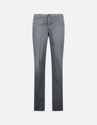 Emporio Armani Mens Emporio Armani J75 Slim Fit 5 Pocket Jeans Light Grey - Size: 30/32