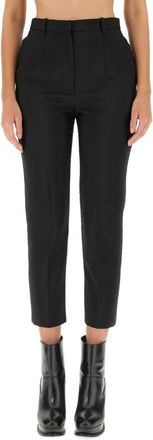 Alexander McQueen Black Slim Flat Front Pants