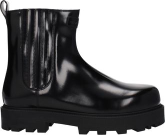 Givenchy Mens Chelsea Platform Lug Sole Boots - Black Leather - Size EU 40