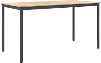 vidaXL Bar Table Natural 200 x 100 x 105 cm Solid Pine Wood vidaXL