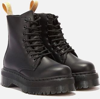 Dr. Martens Womens Dr. Martens Jadon II Vegan Womens Black Mono Boots - Size: UK 6.5 / eu 40 / us 7.5