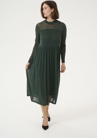 Kaffe Jurk Regular fit Garden Topiary green
