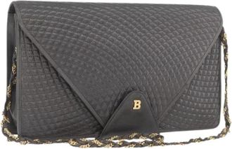 Bally Pre-owned Shoulder Bag - Dames - Vintage Schoudertas - Grijs - ONE Size - Leer - Vintage