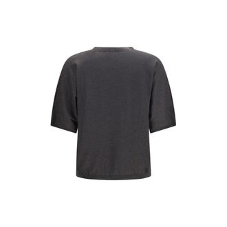 Brunello Cucinelli Womens Gray Cashmere Sweater Clothing