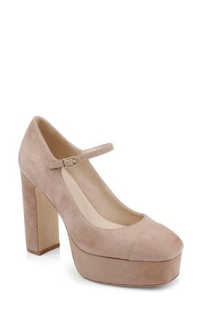 L'agence Lilles Platform Pump in Cappuccino Suede at Nordstrom, Size 6.5