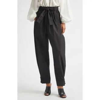 Derek Lam Tamsin Crop Cargo Pants in Black at Nordstrom, Size Small