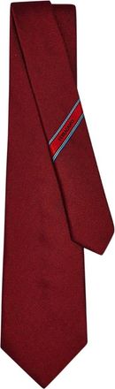 Ferragamo jacquard tie - men - Silk/Acetate/Viscose - One Size - Red