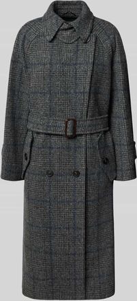 Max Mara Regular Fit Wollmantel mit G&uuml;rtel Modell SESTRI in Dunkelgrau, Gr&ouml;&szlig;e 44