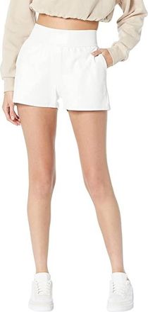Commando Faux Leather relaxed Shorts SLG39 Womens Shorts White : MD 2.5, Faux Leather/Nylon/Faux Fur