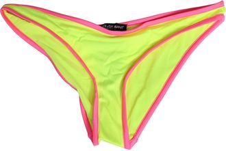 Dolce & Gabbana Yellow Pink Nylon Bottom Beachwear Bikini Womens Underwear