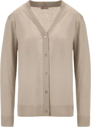 Herno Cardigans - Dames - Vesten - Beige - S - Truien & Vesten