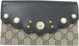 Gucci Pre-owned Wallets, female, Multicolor, Size: ONE SIZE Pre-owned Fabric Wallet
