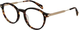 Police Strak Rechthoekig Brillenmontuur - Dames - Brillen - Bruin - ONE Size - Accessoires