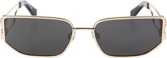 Off-white Gold Allen Metal Double Wire Sunglasses