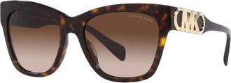Michael Kors Empire Square Zonnebrillen - Dames - Zonnebrillen - Bruin - 55 MM - Accessoires
