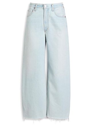A Gold E Agolde Low Curve Barrel-leg Jeans - Blue - 27 (W27 / UK8-10 / S)