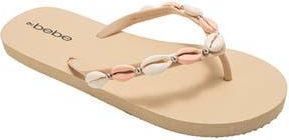 Bebe Seashell Flip Flop in Beige at Nordstrom Rack, Size 10