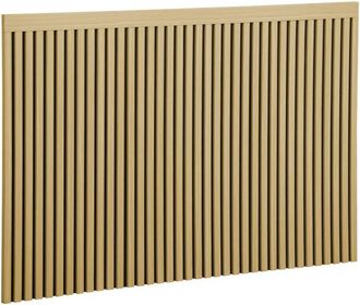 Sweeek Cabecero de madera con listones decorativos, 140cm, natural