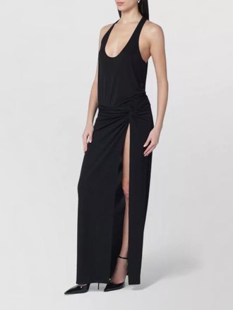 Andamane juno dress ruched knot floor length