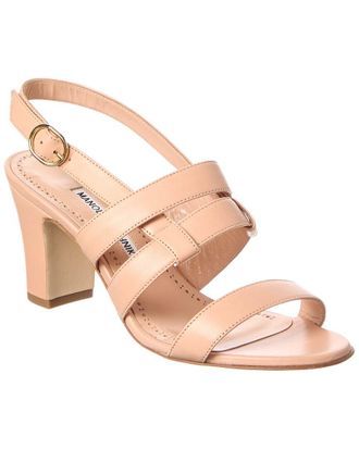 Manolo Blahnik Memaarhi 70 Leather Slingback Sandal