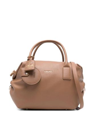 Liu Jo Light Brown Handbag Featuring Ruched Detailing