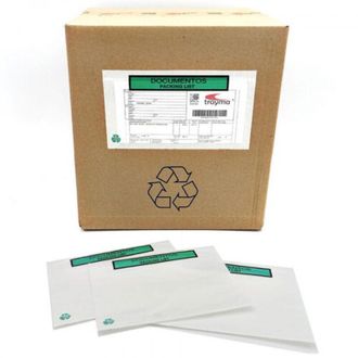 OEM Caja 1000 Sobres Adhesivos Pack List 100% Papel 240x130 Mm Impreso Documentos Packing List S2756 F-p
