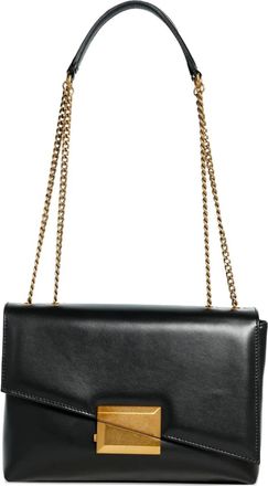 Roberto Festa Milano Isolde asymmetrical closure chain shoulder bag - Black