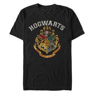Harry Potter Mens Harry Potter Distressed Hogwarts Crest Graphic T-Shirt in Black at Nordstrom, Size Xx-Large
