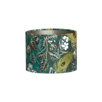 Light & Living Pantalla de lámpara - Xenia Flora - verde - - Light&living