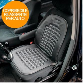 Trade Shop Trade Shop - Coprisedile Copri Sedile Tessuto Magnetico Schienale Rilassante Auto Massaggio