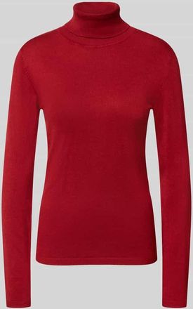 Ichi Strickpullover mit Rollkragen Modell MAFA in Rot, Größe XXL