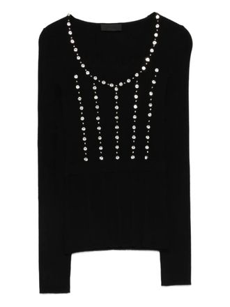 Liu Jo embellishments top - Zwart
