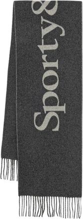 Sporty & Rich Scarves - unisex - Wintersjaals - Grijs - ONE Size - Accessoires