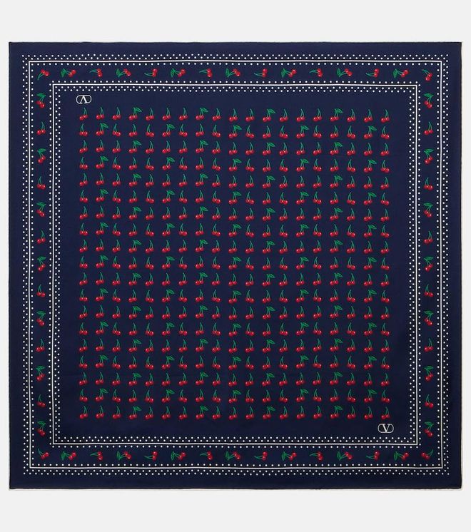Cherryfic silk scarf
