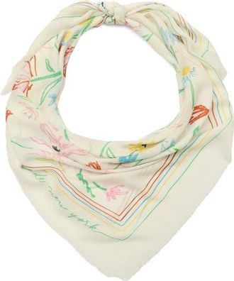 Kate Spade New York large joyful garden square scarf in Multi at Nordstrom