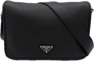Prada Black Leather Shoulder Bag (Pre-Owned)