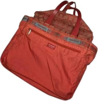 Chanel Pre-owned Cambon Shopper Bag - Dames - Vintage Shopper - Rood - ONE Size - Leer - Vintage