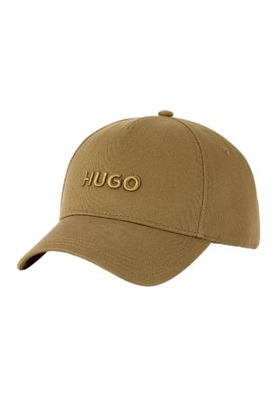 HUGO BOSS Baseball Cap HUGO, Damen, open gr&uuml;n 389, Twill, Baumwolle, unifarben, Caps Baseball Cap, mit 3D Logostickerei, verstellbarer Verschluss, unisex