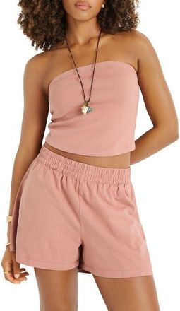 Vitamin A Daybreak Bandeau Top in Desert Rose at Nordstrom, Size X-Small