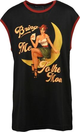 Dolce & Gabbana Mujer, Camisetas, Negro, Talla: L