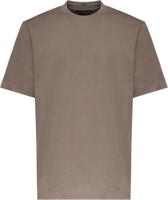 Giuliano Galiano Fuego T-Shirt - Heren - T-shirts - Bruin - L - Katoen - Tops